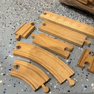 Wooden  interlocking Train tracks